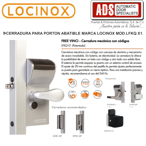 LANTEK LTK-MAGCLOS1, Cierra puertas automatico Peso de puerta (40-60kgs) ( PUERTAS) - Lanprosa