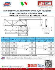 Kit de Herrajes Corredizo Cantilever 25MX3500K, ADS Puertas & Portones Automaticos S.A. de C.V.