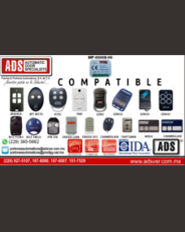 Boletín, ADS Puertas y Portones Automaticos, Transmisor MultiFrecuencia MF-00008-00, Lista de Compatibilidades