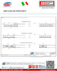 Medidas Portones.pdf, ADS Puertas & Portones Automaticos S.A. de C.V.
