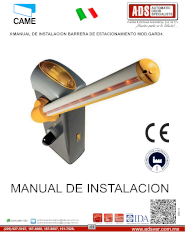 Manual de Instalacion Barrera de Estacionamiento MOD.GARD4., ADS Puertas & Portones Automaticos S.A. de C.V.