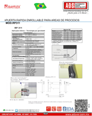 Manual Rayflex Puerta Rapida Enrollable para Areas de Proceso MOD.RP311