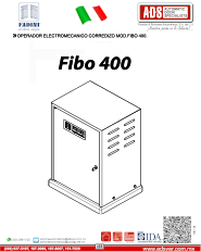Fadini, Partes de Operador Electromecanico Correduzo FIBO-400
